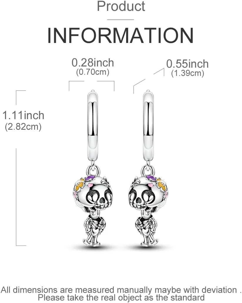 925 Sterling Silver Butterfly Earrings for Women, Moon and Star Dangle Hoop Earrings Colorful Cubic Zirconia Earrings Silver Hoops Jewelry Gifts