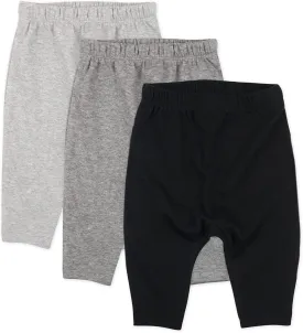HonestBaby Multipack Harem Pants Roomy Fit Pull on Bottoms 100% Organic Cotton for Infant Baby Boys, Girls, Unisex