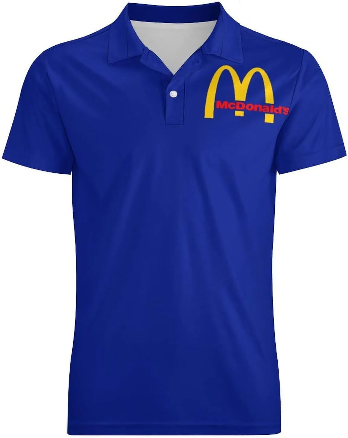 Men's Logo Polo T Shirt Short Sleeve T-Shirts for Men Teens Boys Round Neck Tshirt Merch Work Daily Clothes Uniform Tops