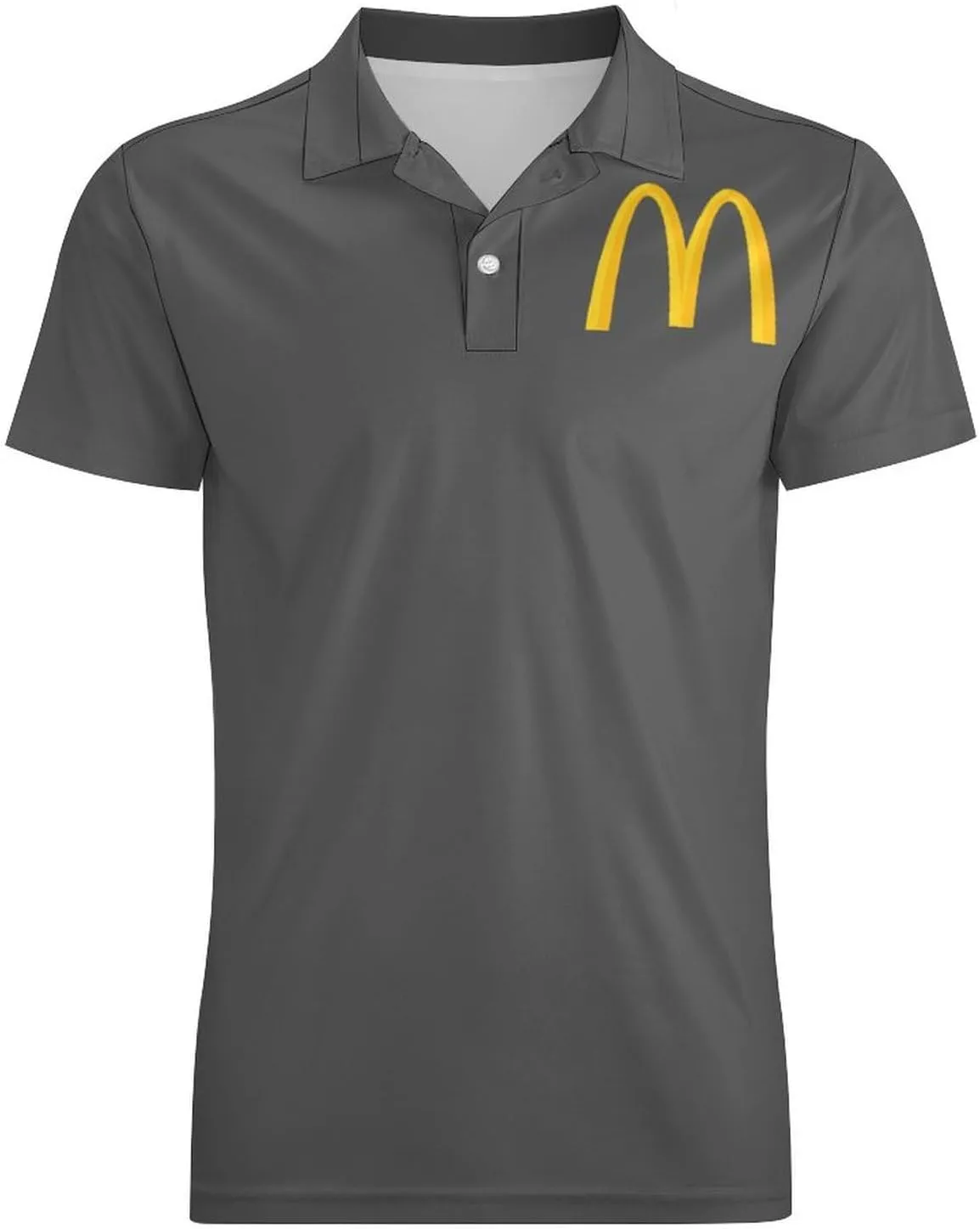 Men's Logo Polo T Shirt Short Sleeve T-Shirts for Men Teens Boys Round Neck Tshirt Merch Work Daily Clothes Uniform Tops