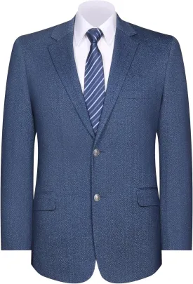 Men's Sport Coat Classic Fit Knit Blazer 2 Button Single Breasted Notch Lapel Casual Sports Jacket for Daily