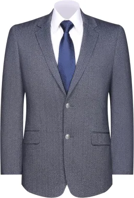 Men's Sport Coat Classic Fit Knit Blazer 2 Button Single Breasted Notch Lapel Casual Sports Jacket for Daily