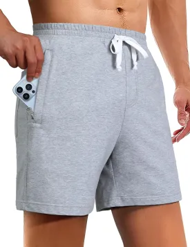 Pioneer Camp Sweat Shorts for Men 5 Inch Inseam Shorts Athletic Gym Workout Casual Cotton Shorts for Running Pajama Lounge