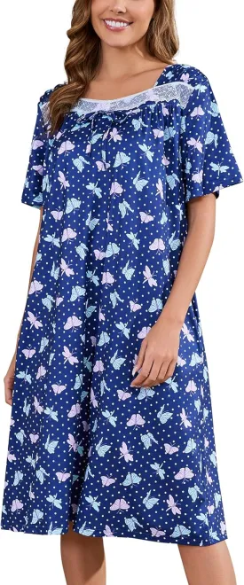 Short Sleeve Houe Dresses for Women with Pockets
