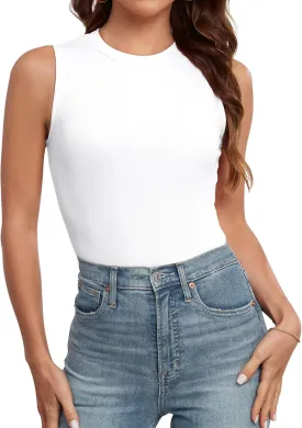 Tank Tops for Women Summer Sleeveless Racerback Casual Basic Ribbed Slim Fitted Shirts
