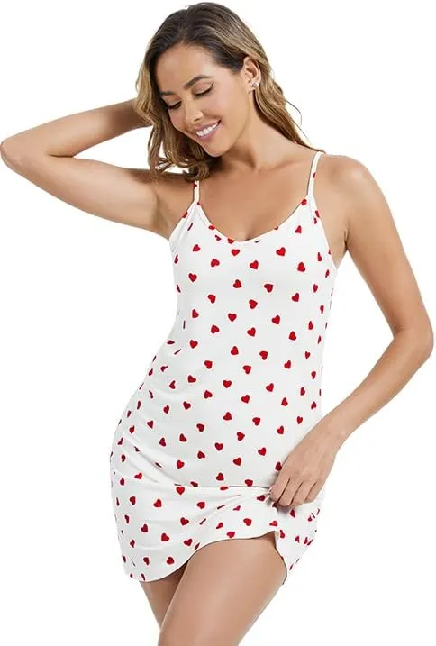 WiWi Slip Dress for Women Viscose from Bamboo Spaghetti Strap Lingerie Sexy Nightgowns Plus Size Sleep Chemise S-4X
