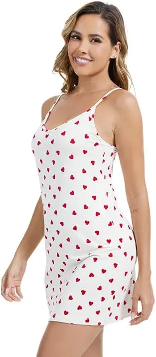 WiWi Slip Dress for Women Viscose from Bamboo Spaghetti Strap Lingerie Sexy Nightgowns Plus Size Sleep Chemise S-4X
