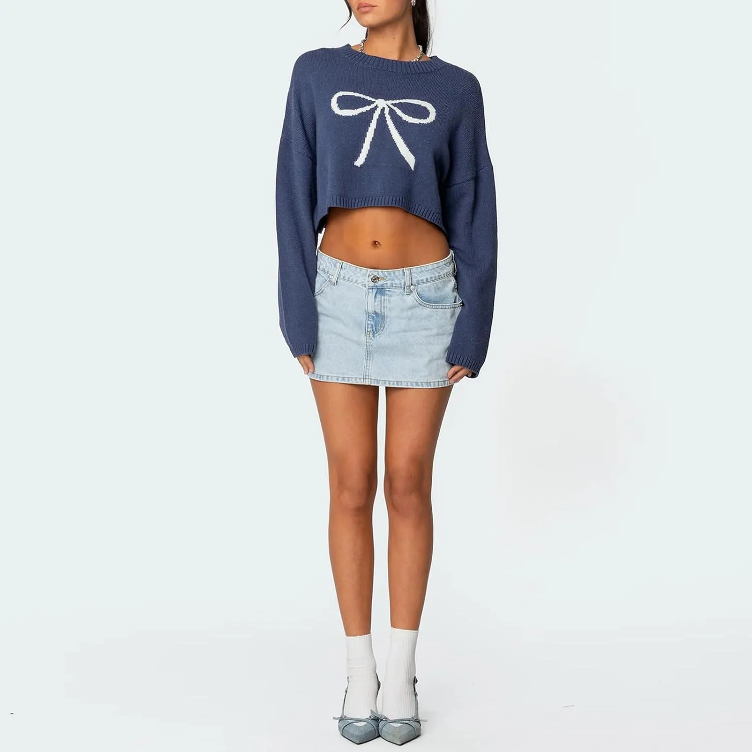 Women Mini Denim Skirts Low Rise Solid Color Summer Skirt for Daily, Travel, Parties