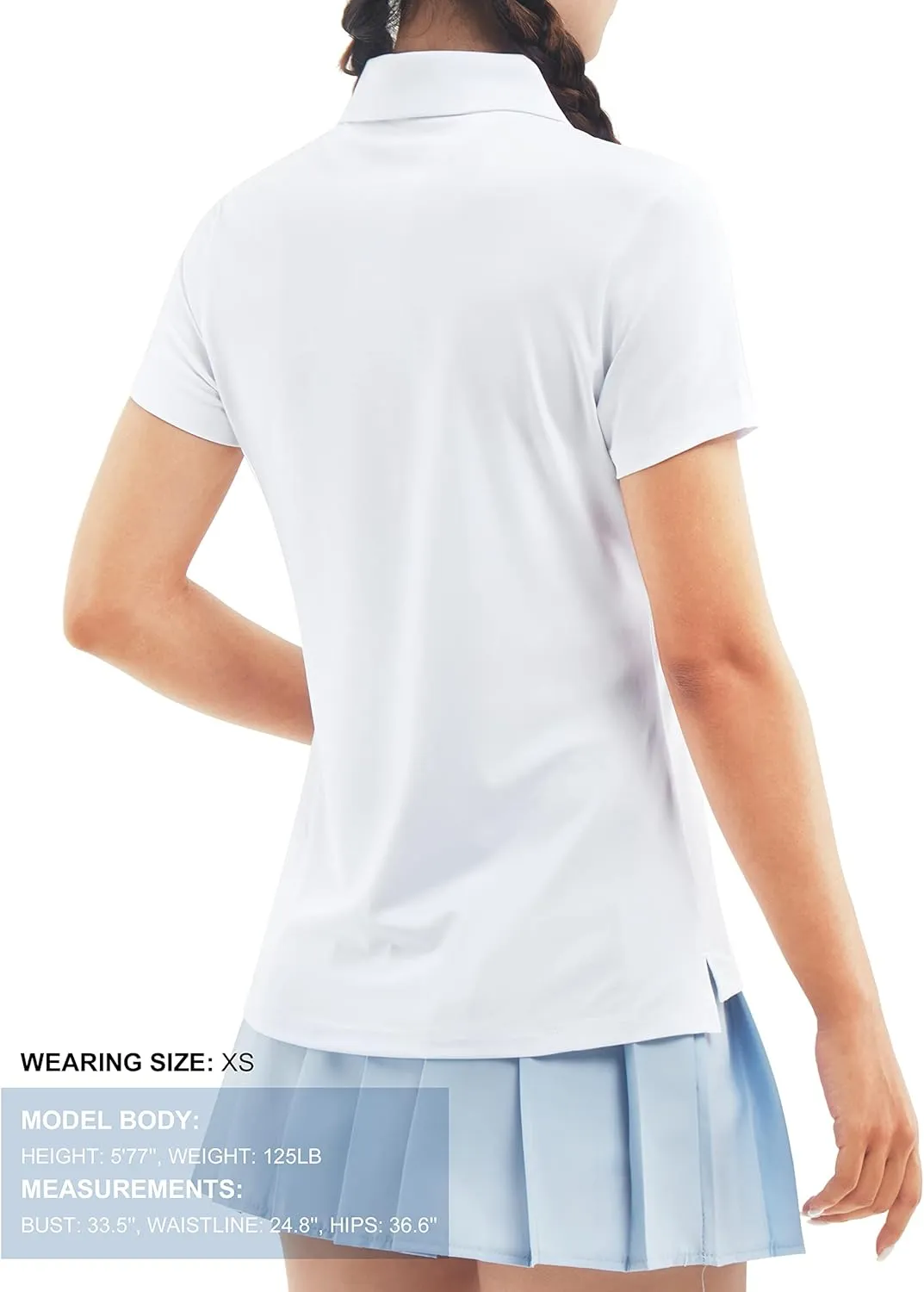 Women's Golf Shirt Short Long Sleeve Polo Shirts Lightweight Quick-Dry Workout Daily Work Shirts Tops for Women