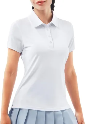 Women's Golf Shirt Short Long Sleeve Polo Shirts Lightweight Quick-Dry Workout Daily Work Shirts Tops for Women