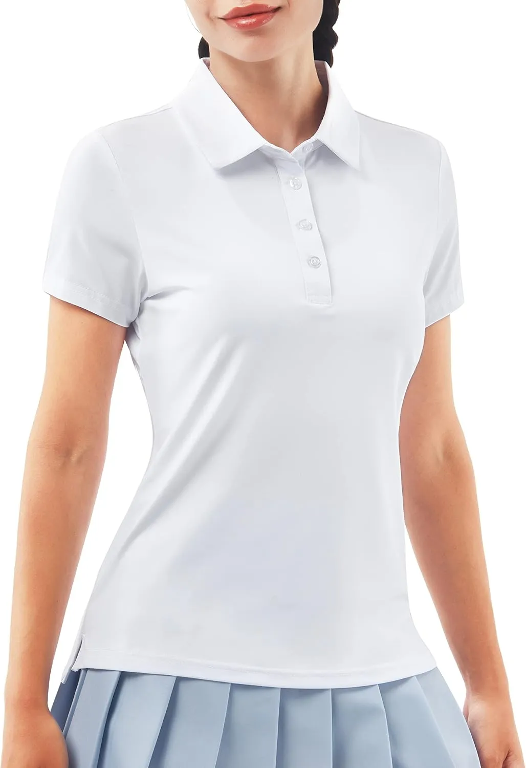 Women's Golf Shirt Short Long Sleeve Polo Shirts Lightweight Quick-Dry Workout Daily Work Shirts Tops for Women