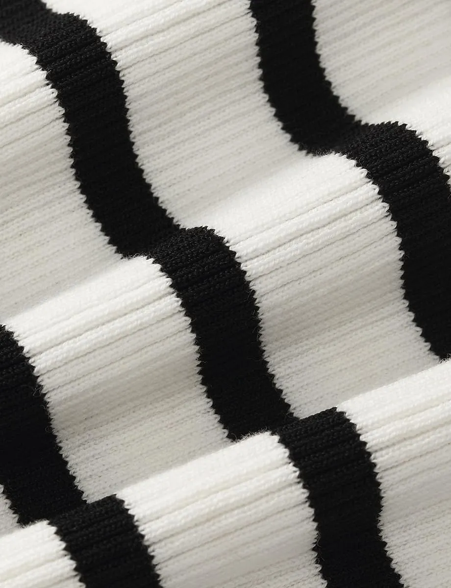 Women's Sleeveless Tank Tops Striped Crew Neck Ribbed Knit Basic Cami Shirts for Daily Casual